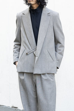 【Licht Bestreben】"Luxe Tweed Double-Breasted Jacket"