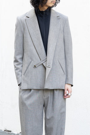 【Licht Bestreben】"Luxe Tweed Double-Breasted Jacket"