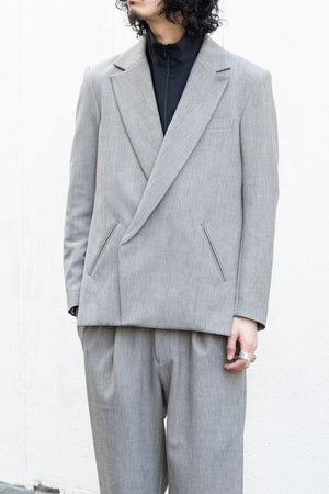 【Licht Bestreben】"Luxe Tweed Double-Breasted Jacket"
