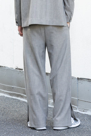 【Licht Bestreben】"Twisted Waist Double Cloth Tweed Trousers"