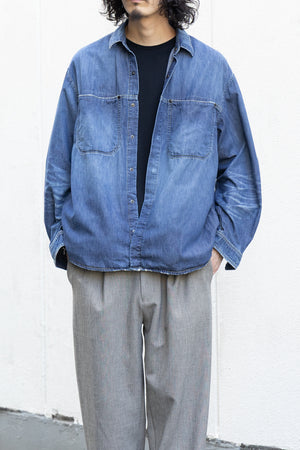 【THE JEAN PIERRE】"Drop Pocket Denim Shirt"