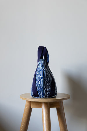 【KUON】"Aizome Sashiko Mini Bag"