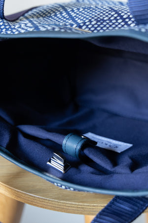 【KUON】"Aizome Sashiko Mini Bag"