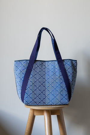 【KUON】"Aizome Sashiko Tote Bag"
