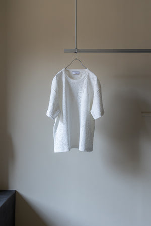 【TAUPE】"エスニックレースショートスリーブルーズティー"