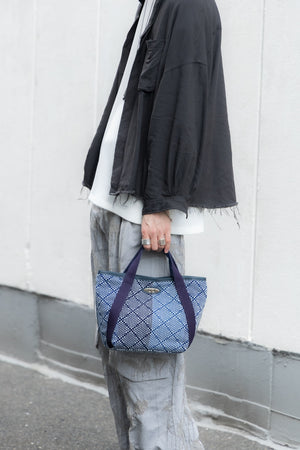 【KUON】"Aizome Sashiko Mini Bag"