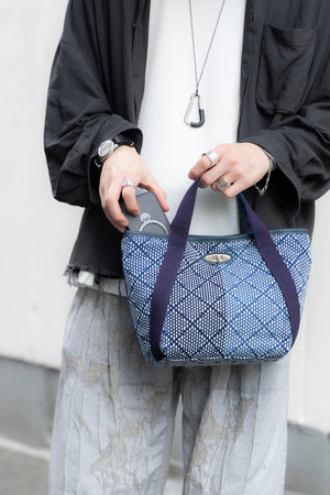 【KUON】"Aizome Sashiko Mini Bag"