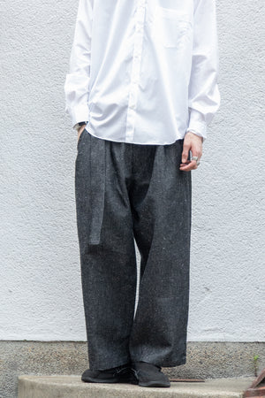 【Blanc YM】"Silk Denim Wide Pants"