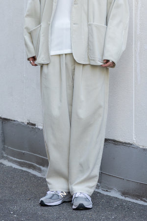 【YOKO SAKAMOTO】"DOUBLE PLEATED WIDE EASY PANTS"