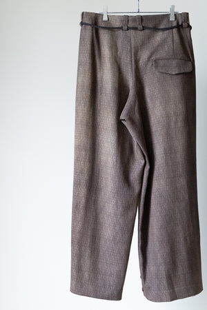 【ETHOSENS】"Uneven dye slacks"
