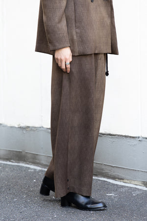 【ETHOSENS】"Uneven dye slacks"