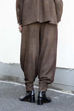 【ETHOSENS】"Uneven dye slacks"