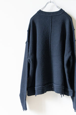 【Licht Bestreben】"Dog Intarsia Sweater"