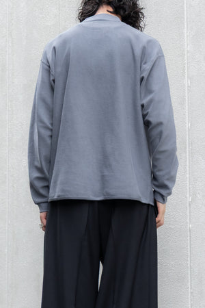 【CURLY&Co.】"FINE COTTON PILE MOCKNECK PULLOVER"