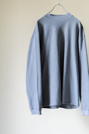 【CURLY&Co.】"FINE COTTON PILE MOCKNECK PULLOVER"