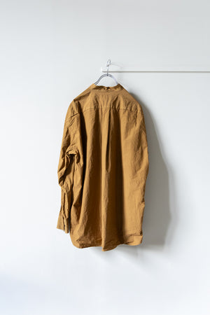 【YOKO SAKAMOTO】"GARMENT DYE BAND COLLAR SHIRT"