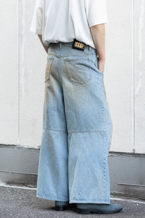 【LQUARTET】"MONOLITH INDIGO BAGGY"