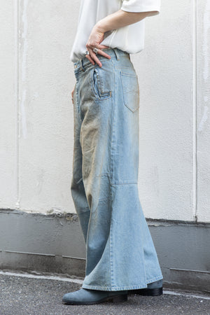 【LQUARTET】"MONOLITH INDIGO BAGGY"