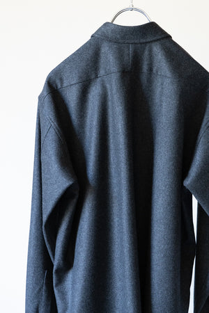 【SHEIK YERBOUTI】"SUPER120'S WOOL FRANNEL SKIPPER SHIRT"