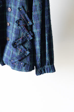【YUTA MATSUOKA】"Fork Needle Punch Coach Jacket"