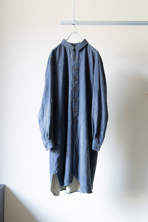 [YUTA MATSUOKA] "Pigment-coated long shirt coat"