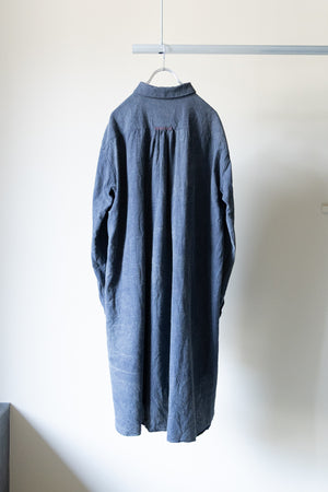 [YUTA MATSUOKA] "Pigment-coated long shirt coat"