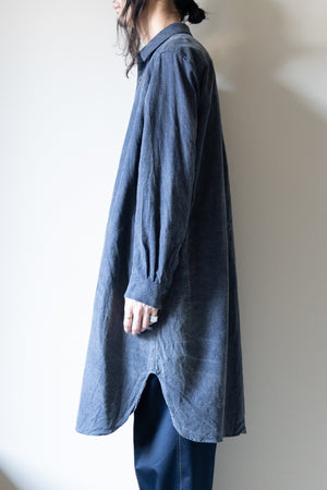 [YUTA MATSUOKA] "Pigment-coated long shirt coat"