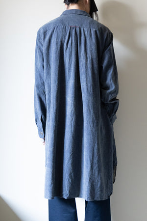 [YUTA MATSUOKA] "Pigment-coated long shirt coat"