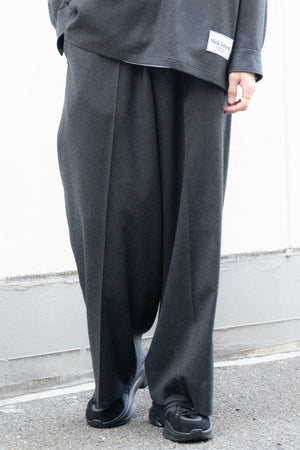 【SHEIK YERBOUTI】"SUPER120'S WOOL FRANNEL EASY TROUSERS"
