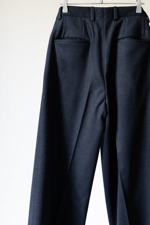 [VALAADO]"CHASHMERE BREND WOOL BEAVER BAGGY PANTS"