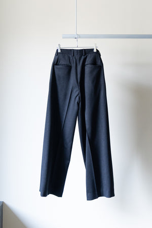 [VALAADO]"CHASHMERE BREND WOOL BEAVER BAGGY PANTS"