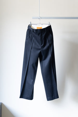 [VALAADO]"CHASHMERE BREND WOOL BEAVER BAGGY PANTS"