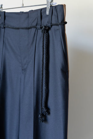 【ETHOSENS】"Super120's wool Double Face Track Slacks"