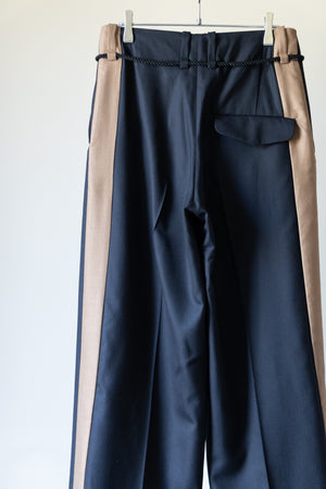 【ETHOSENS】"Super120's wool Double Face Track Slacks"