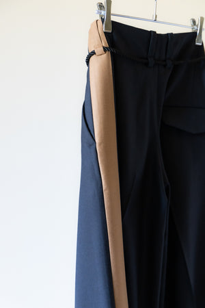 【ETHOSENS】"Super120's wool Double Face Track Slacks"