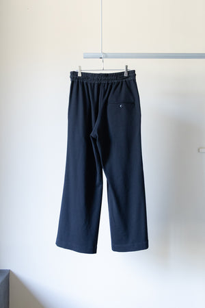 【ETHOSENS】"Super140's wool pin tuck sweatpants"