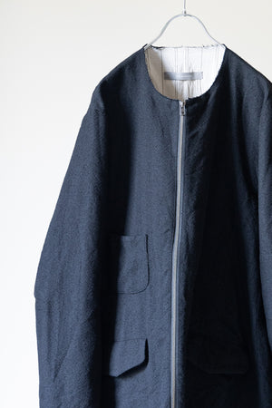 [YUTA MATSUOKA] "Loop Yarn Herringbone Zip Jacket"