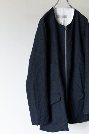 [YUTA MATSUOKA] "Loop Yarn Herringbone Zip Jacket"