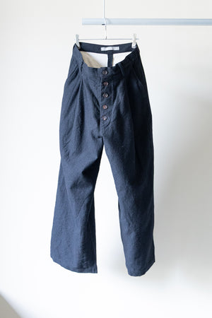 [YUTA MATSUOKA] "Loop Yarn Herringbone Straight Pants"