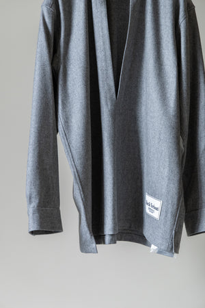 【SHEIK YERBOUTI】"SUPER120'S WOOL FRANNEL SKIPPER SHIRT"