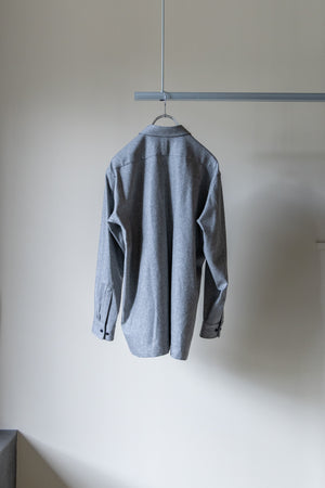 【SHEIK YERBOUTI】"SUPER120'S WOOL FRANNEL SKIPPER SHIRT"