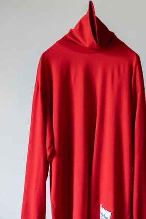 【SHEIK YERBOUTI】"MERINO WOOL HIGH NECK L/S T-SHIRT"