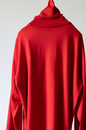 【SHEIK YERBOUTI】"MERINO WOOL HIGH NECK L/S T-SHIRT"