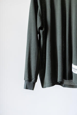 【SHEIK YERBOUTI】"MERINO WOOL HIGH NECK L/S T-SHIRT"