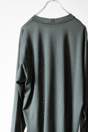 【SHEIK YERBOUTI】"MERINO WOOL L/S T-SHIRT"