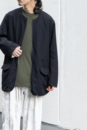 [YUTA MATSUOKA] "Loop Yarn Herringbone Zip Jacket"
