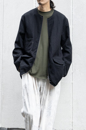 [YUTA MATSUOKA] "Loop Yarn Herringbone Zip Jacket"