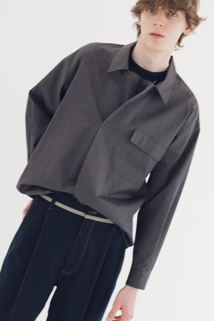 【nuterm】"Salt Shrinking Wrap P/O Shirts"