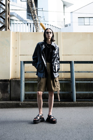 【Licht Bestreben】"M-65 フェイクフェイクレザージャケット"