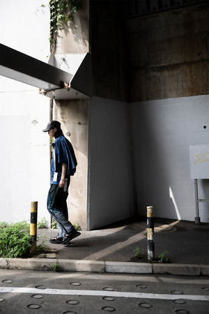 [Licht Bestreben] "Half-sleeve trench shirt"